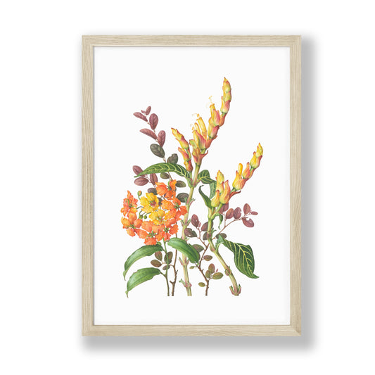 Tropical Floral Bouquet Art Print